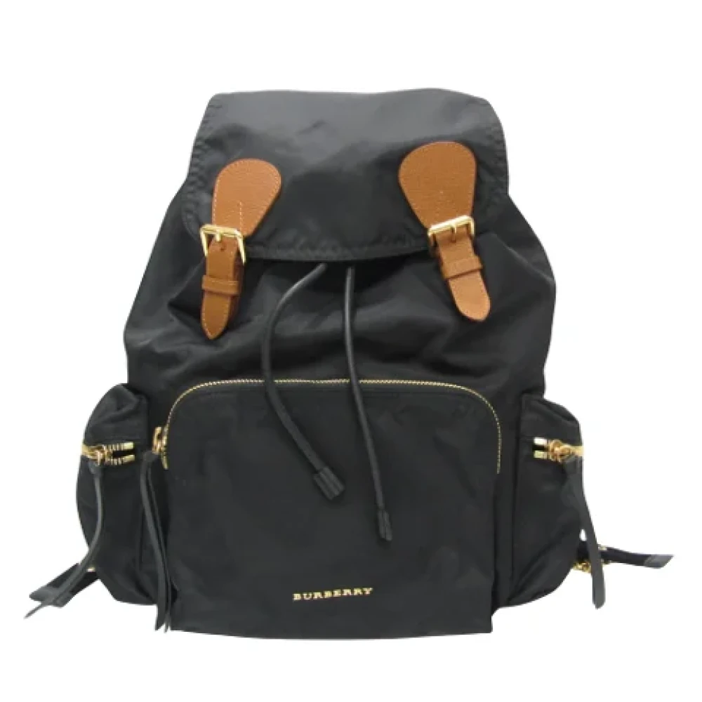 Burberry Vintage Pre-owned Nylon backpacks Black Dames