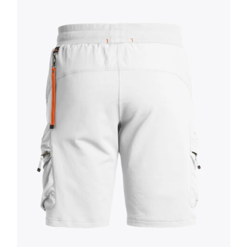 Parajumpers Urban Fleece Shorts met Nylon-inzetstukken White Heren