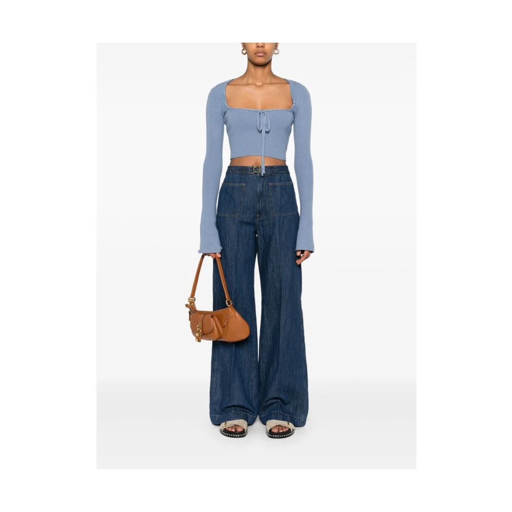Ralph Lauren Wide Leg Jeans Blue Dames