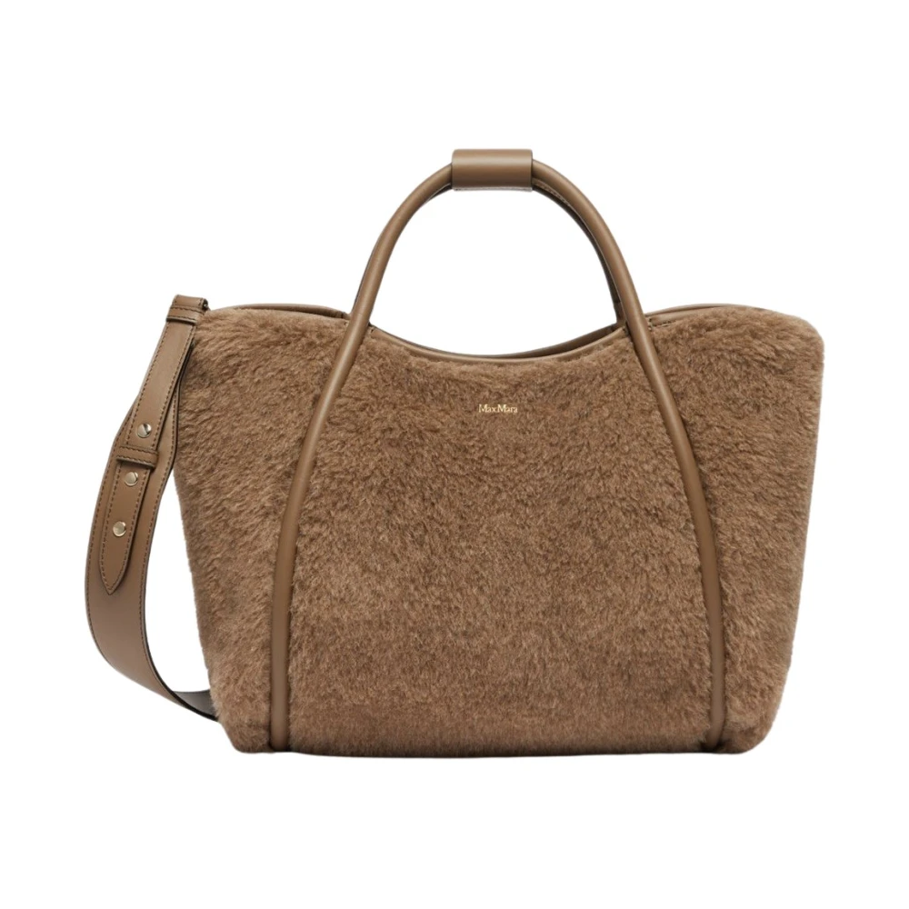 Max Mara Women's Brown Alpaca-Cashmere Teddy Handbag