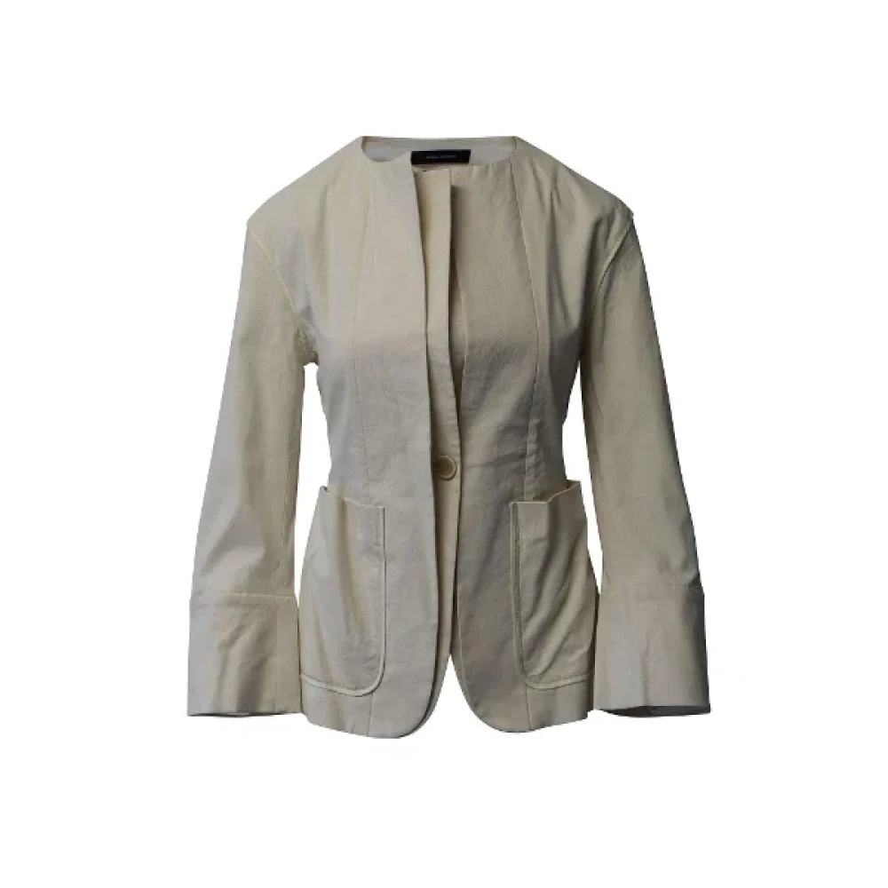 Isabel Marant Pre-owned Cotton outerwear White Dames