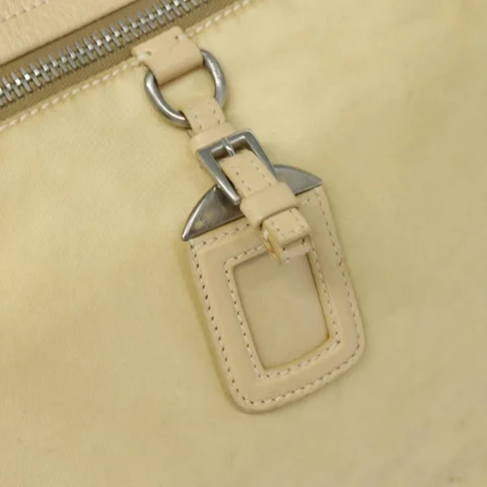 Prada Vintage Pre-owned Fabric prada-bags Beige Dames