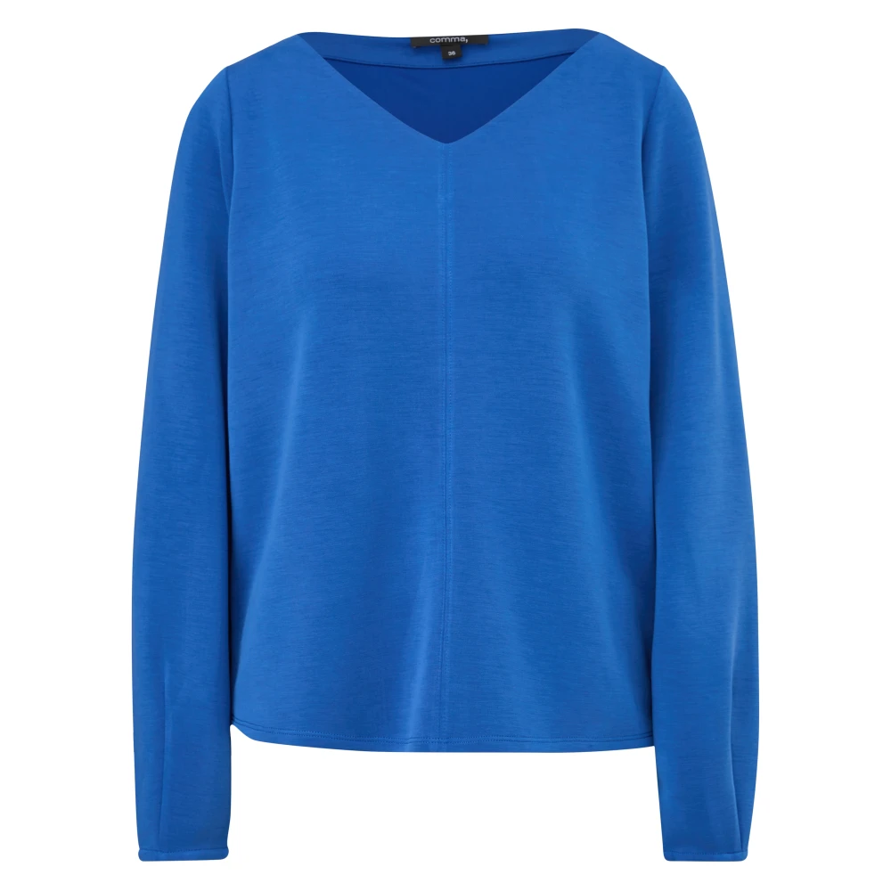 Comma Sweatshirts Blue Dames