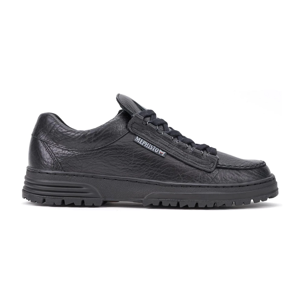 Mephisto Stijlvolle Veterschoen voor Heren Heren Schoenen Zwart