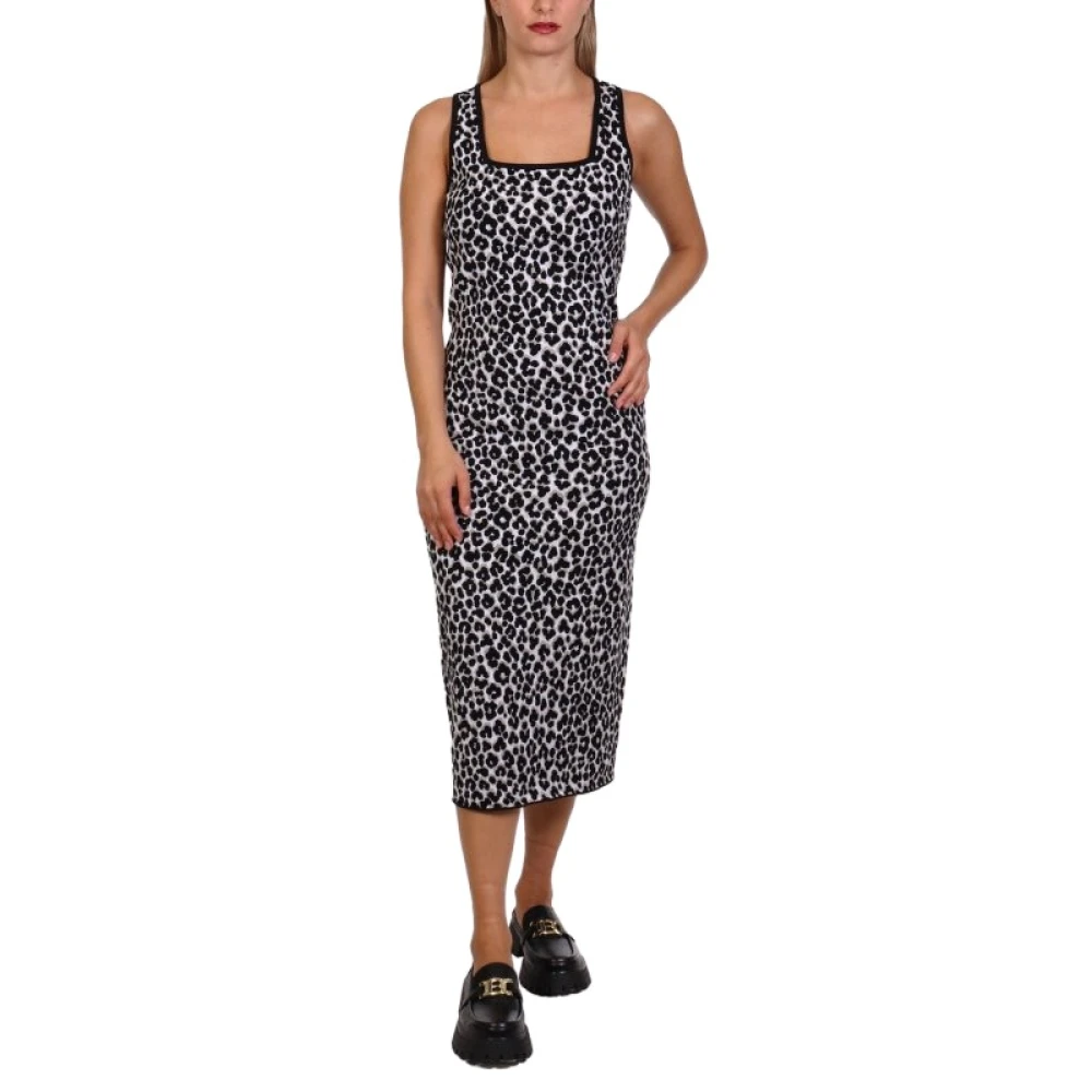 Michael Kors Women's Leopard Jacquard Knit Dress