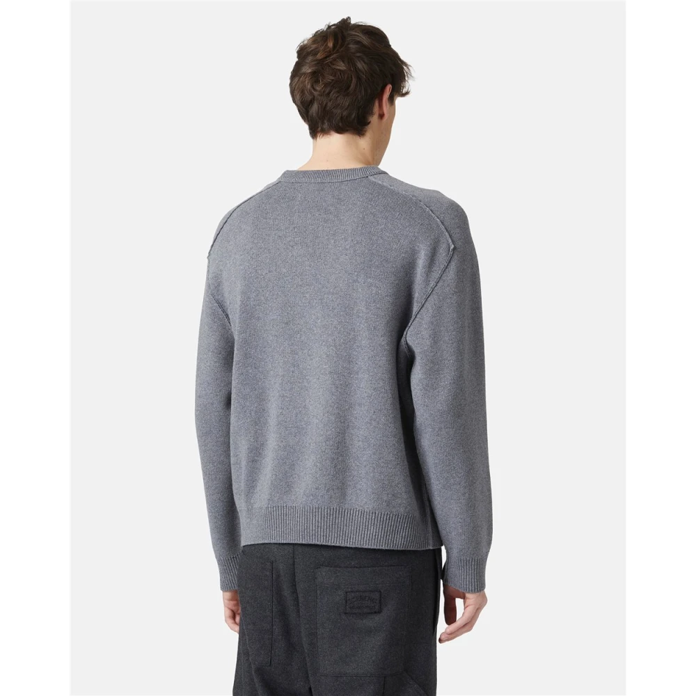 Iceberg Trui met ronde hals en logo Gray Heren