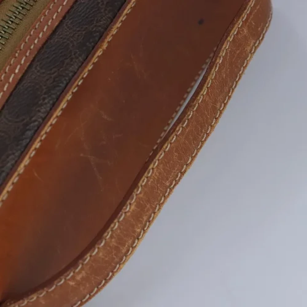 Celine Vintage Pre-owned Leather handbags Brown Dames