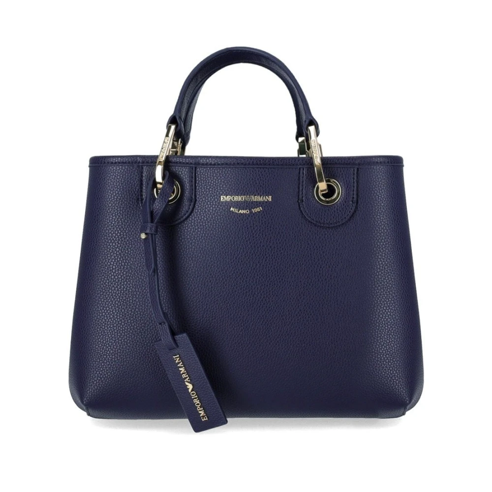 Emporio Armani Blauwe MyEA Kleine Winkelmand Blue Dames