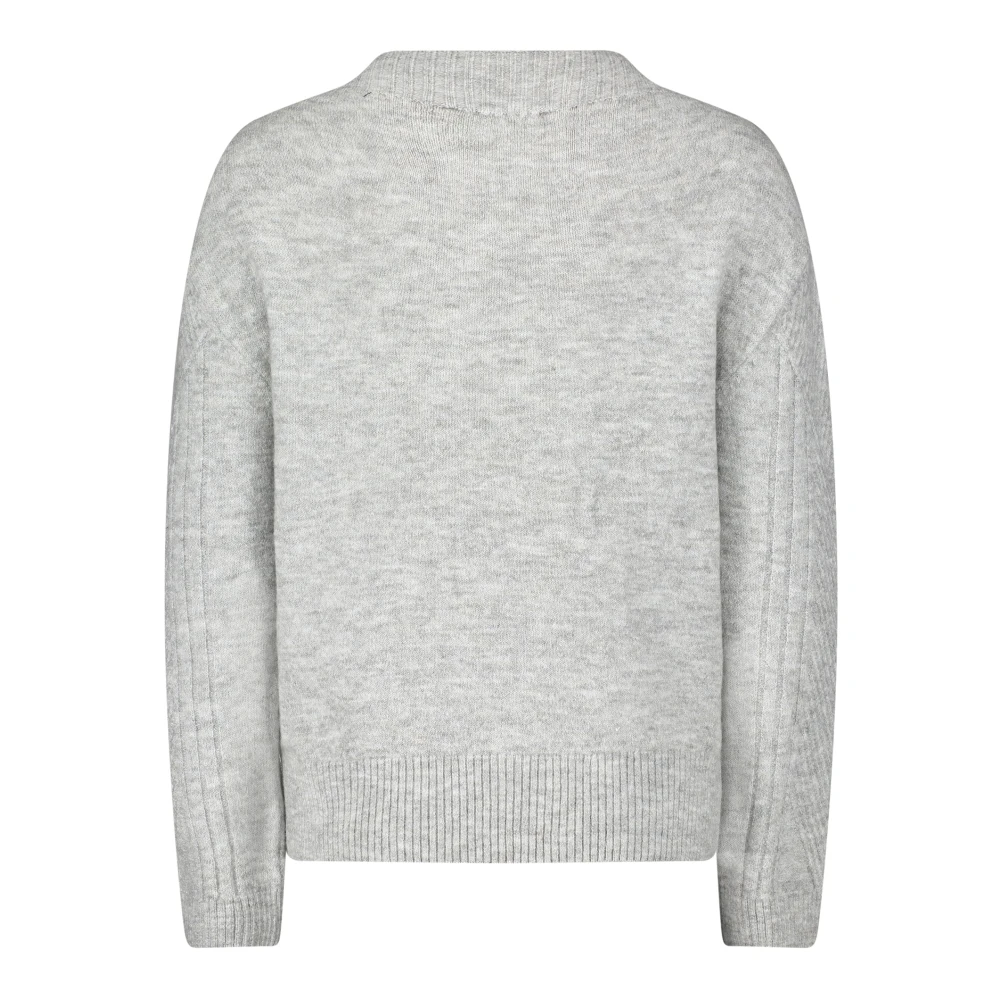 Betty & Co Gebreide trui met parels Gray Dames