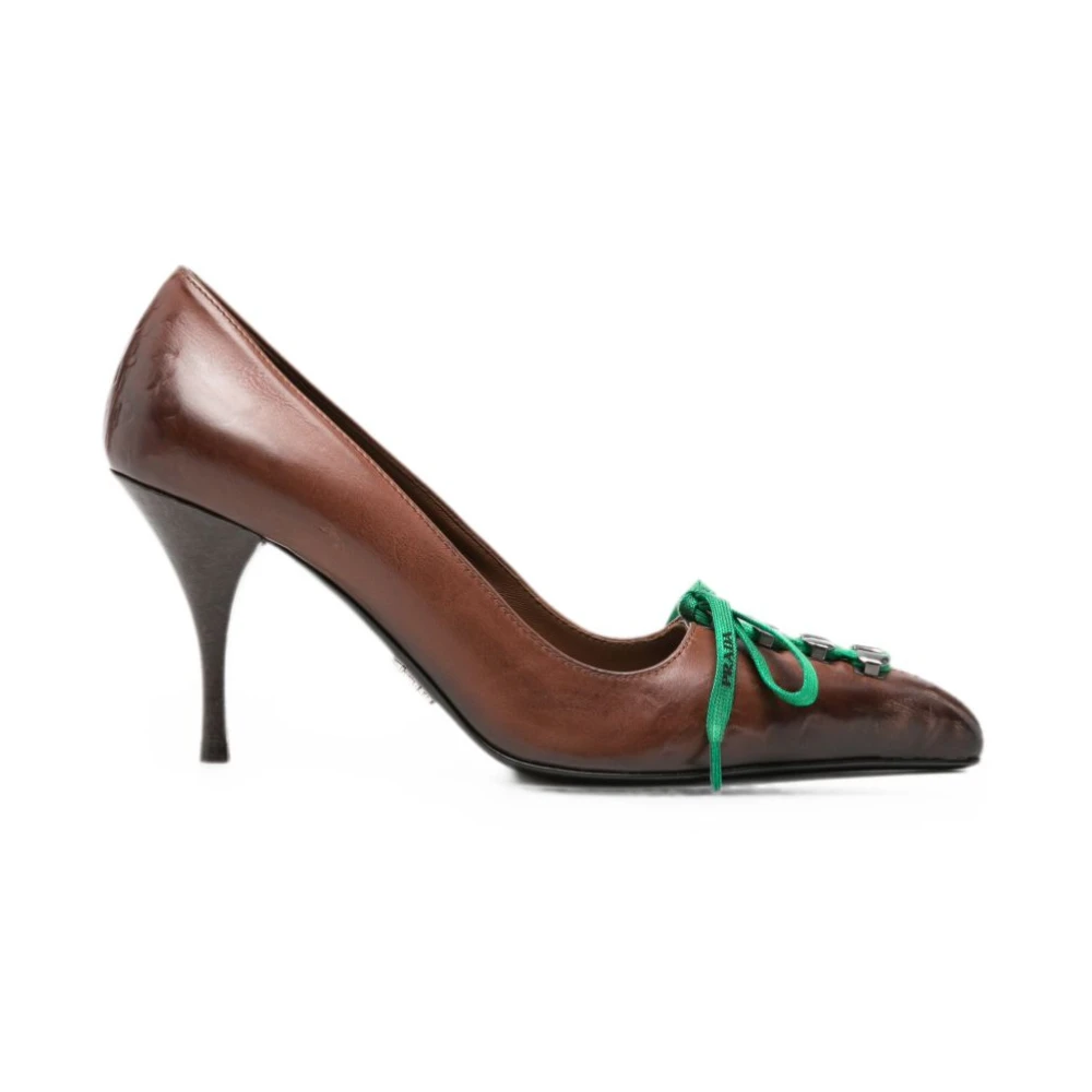 Prada With Heel Pump - Female - Pumps - Brown - 7 Uk - Shoes