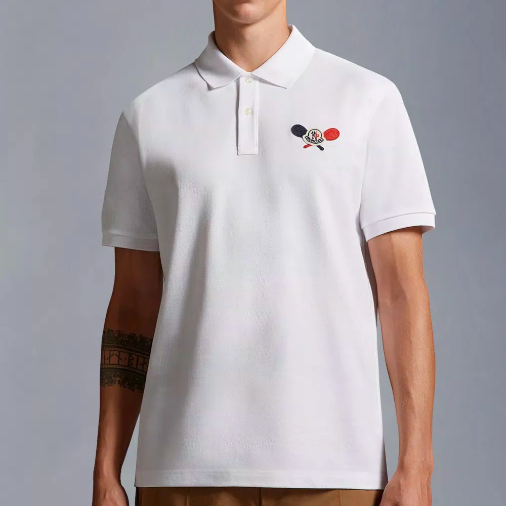 Moncler Klassieke Polo Shirt Model J1 091 White Heren