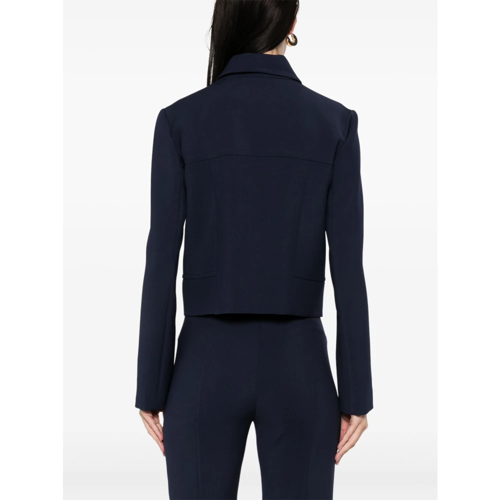PATRIZIA PEPE Essentiële Micro Jas Blue Dames