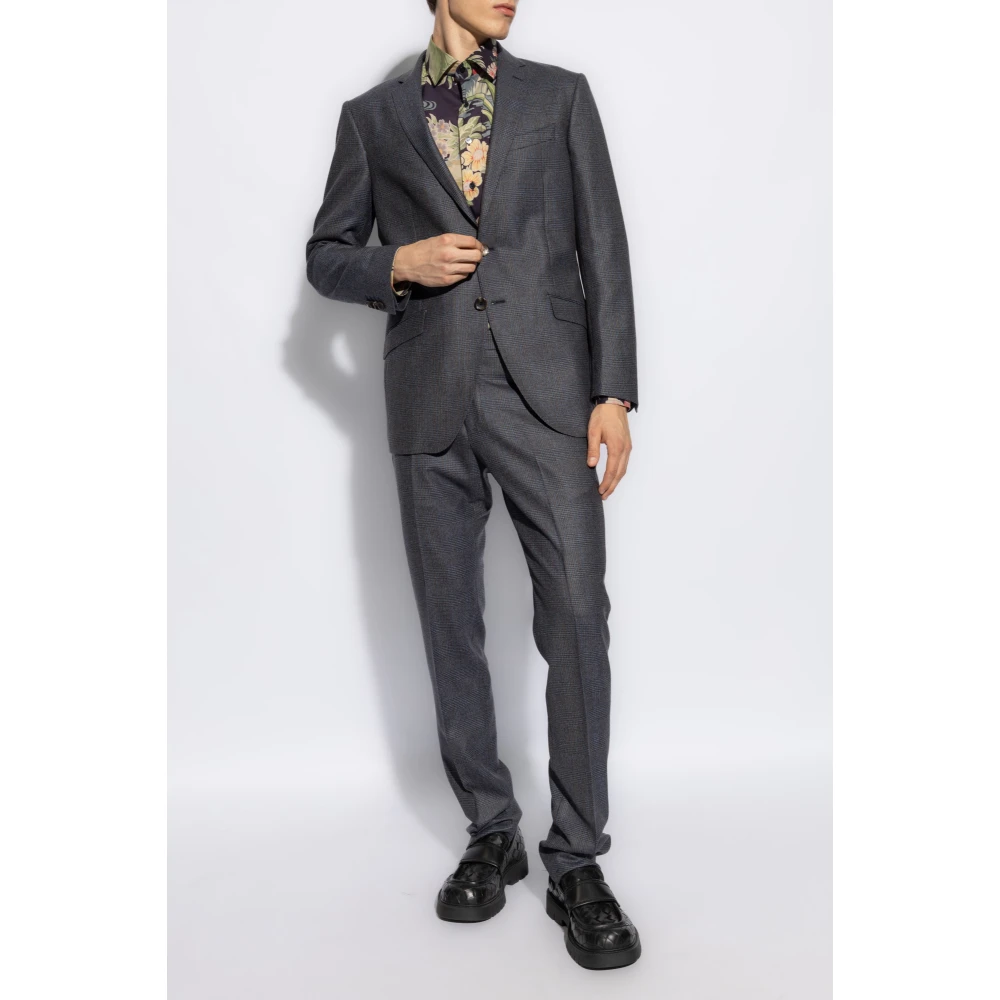 ETRO Geruit Patroon Pak Multicolor Heren