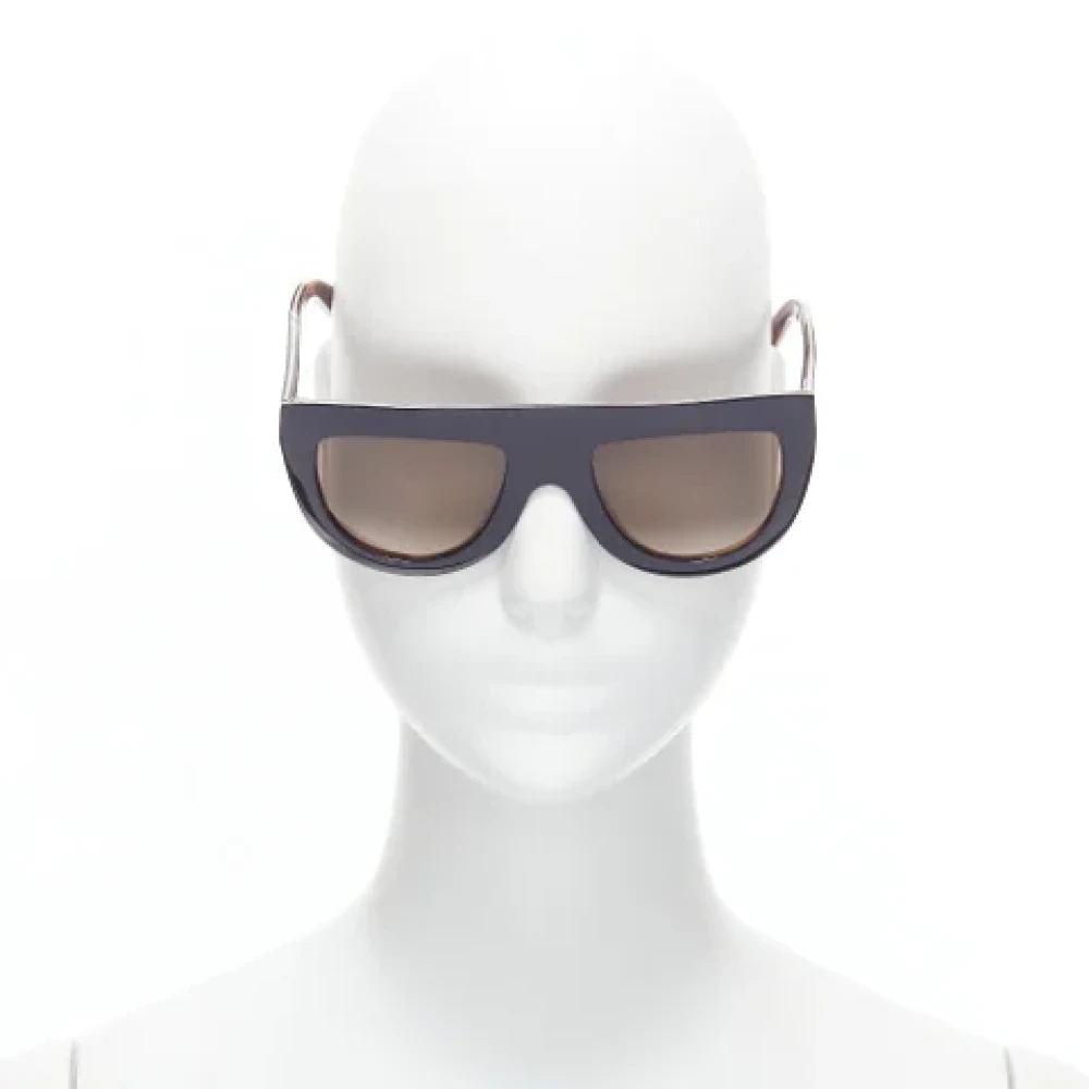 Celine Vintage Pre-owned Acetate sunglasses Blue Dames