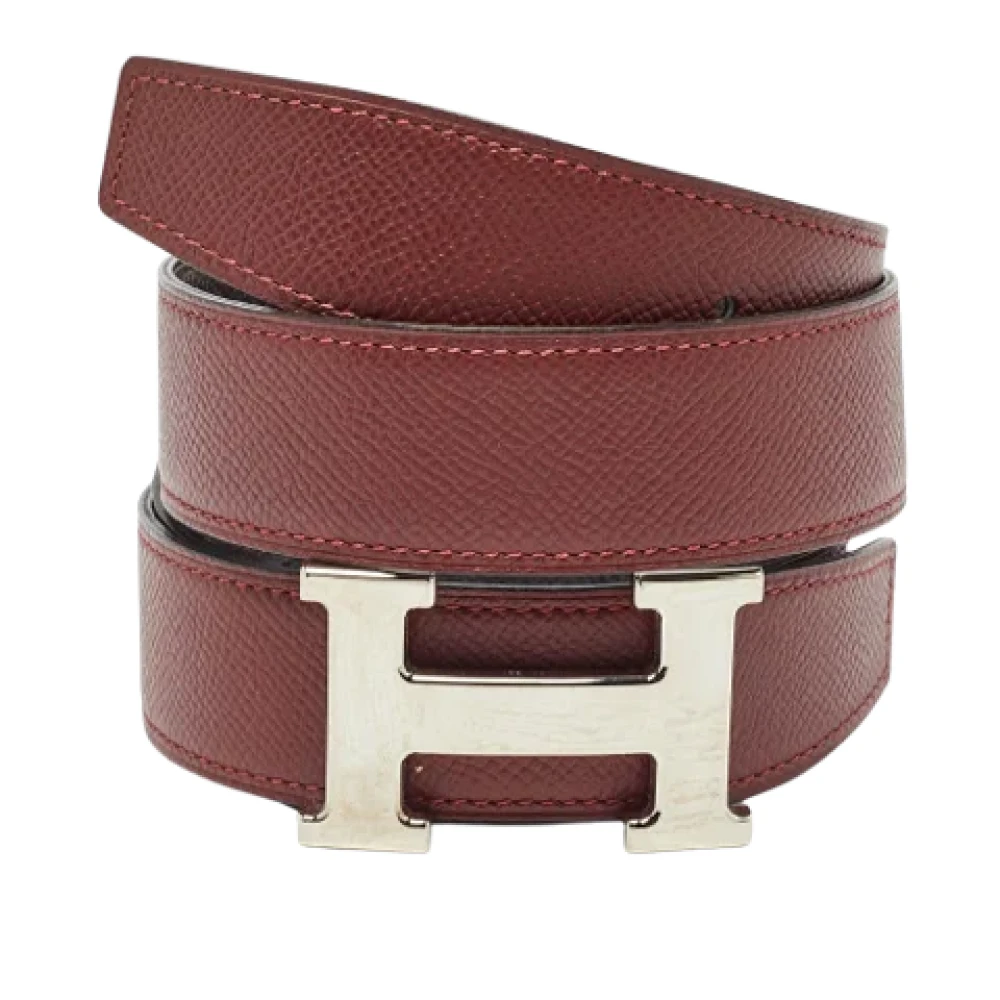 Hermès Vintage Pre-owned Leather belts Red Heren