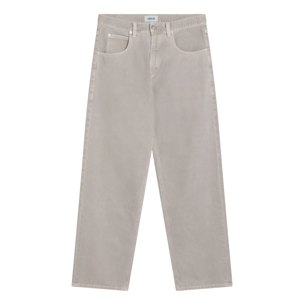 Agolde Regular Fit Denim Jeans Beige Heren