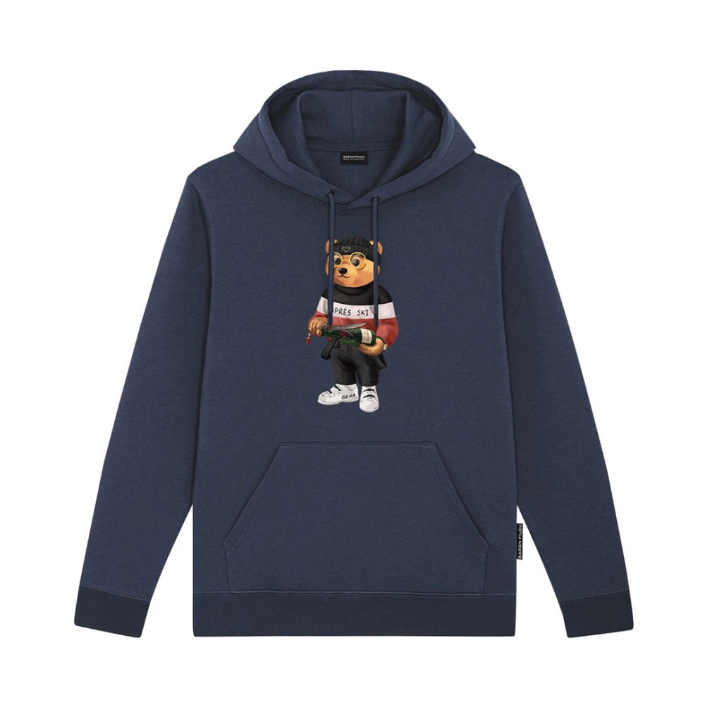 Baron Filou Blauwe Hoodie voor Mannen Blue Heren