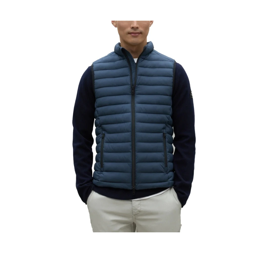 Ecoalf Stijlvolle Cardiff Vest voor Mannen Blue Heren