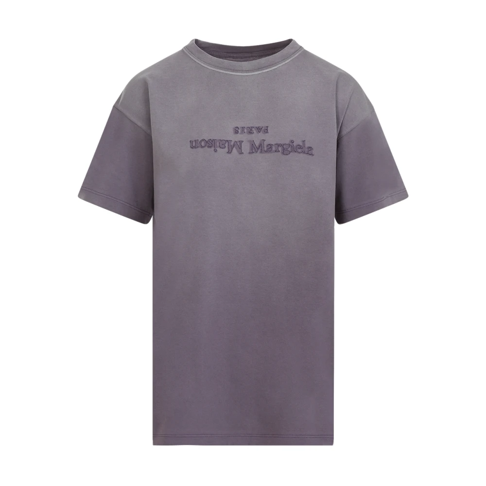 Maison Margiela Upgrade je casual garderobe met deze Aubergine T-shirt Gray Dames