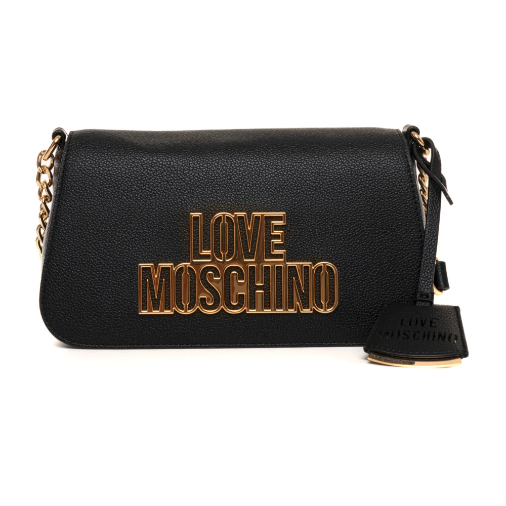 Love Moschino Stijlvolle Kleine Tas met Verstelbare Band Black Dames