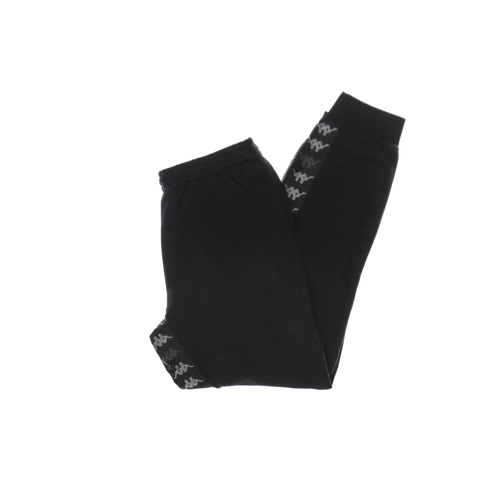 Kappa Zwarte lichtgewicht trainingsbroek met elastische taille Black Heren