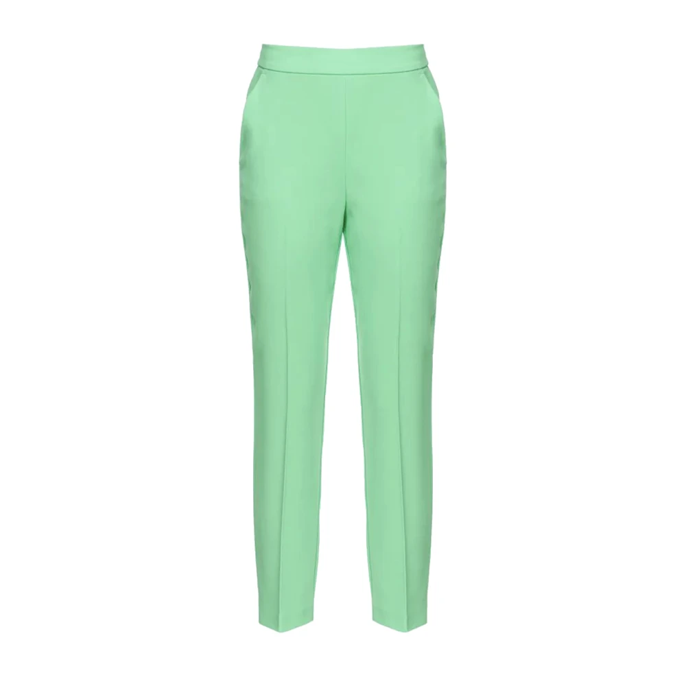 Pinko Women's Green Cropped Trousers