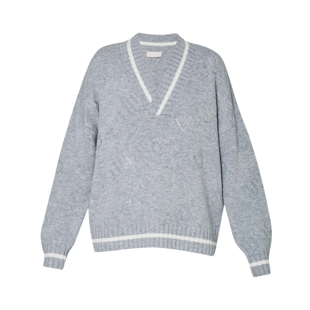 Liu Jo Grijze Trui met Charms Gray Dames