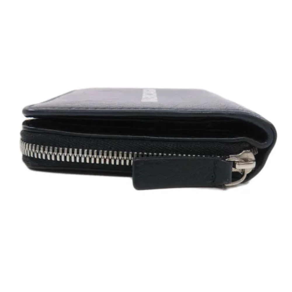 Balenciaga Vintage Pre-owned Leather wallets Black Dames