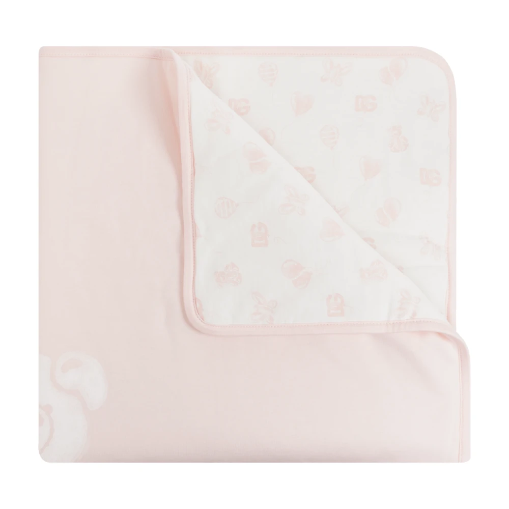 Dolce & Gabbana Katoenen deken Pink Unisex