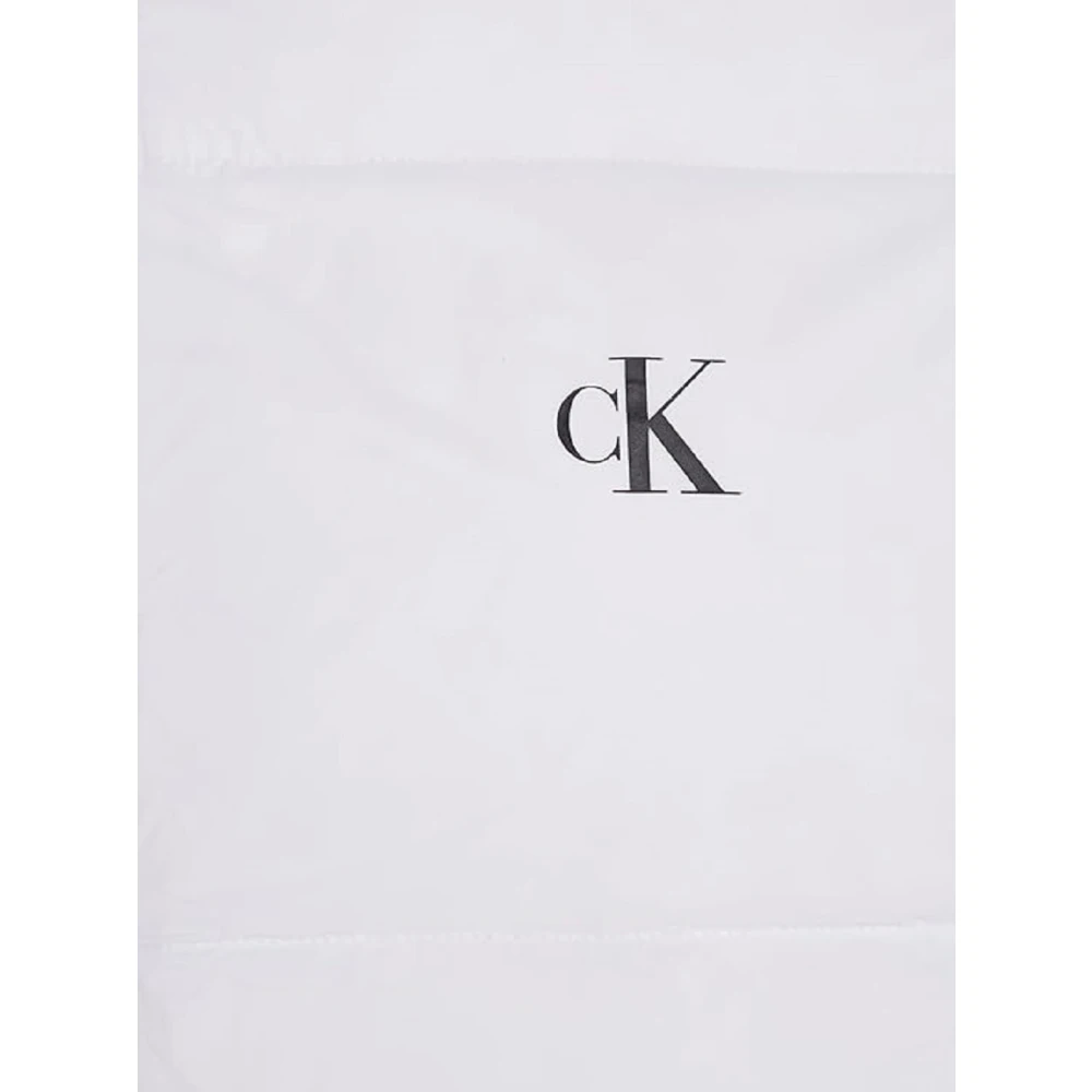 Calvin Klein Witte Gewatteerde Donsjas Aw24 White Heren