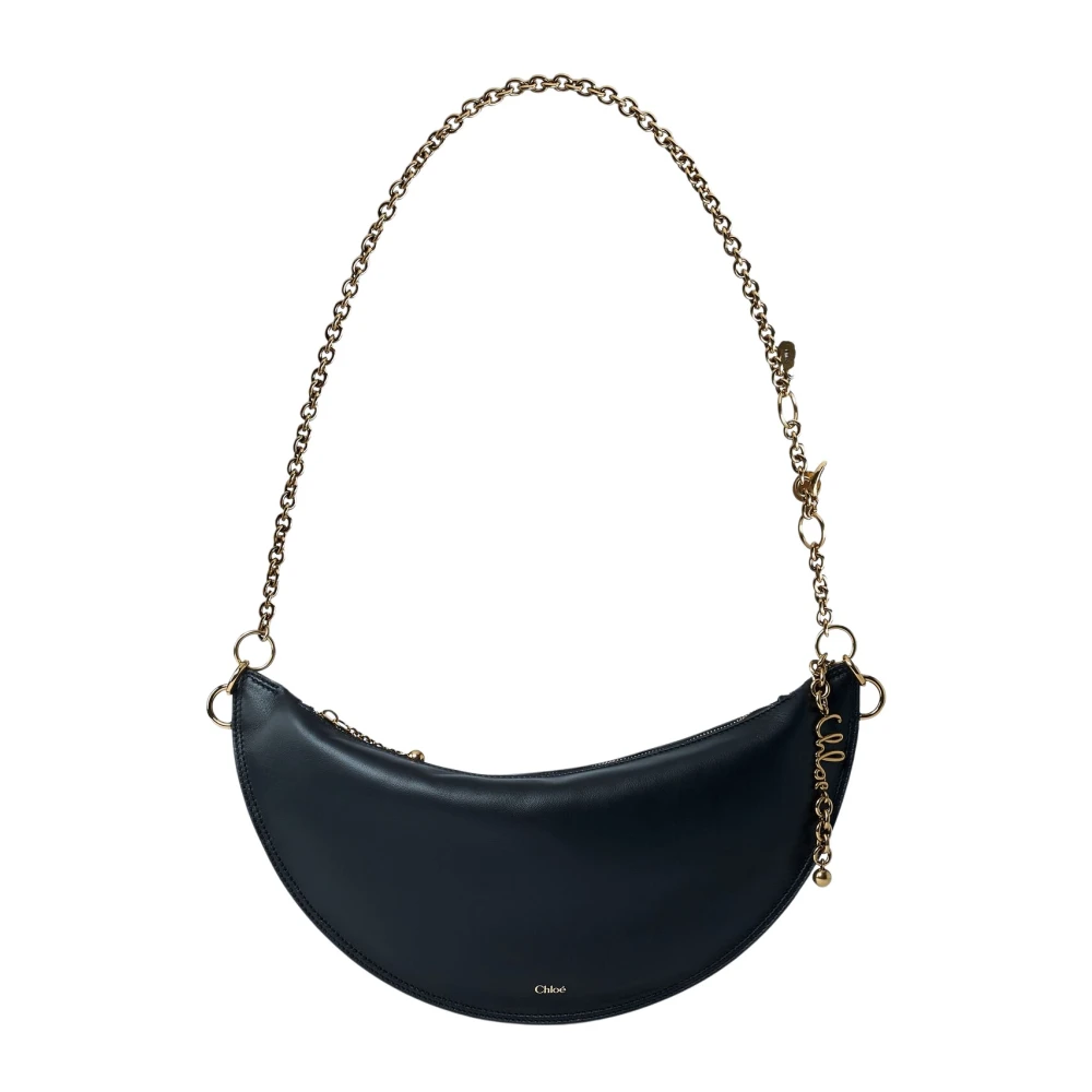 Chloé Black Smooth Leather Shoulder Bag - Female - Shoulder Bags - One Size - Bags