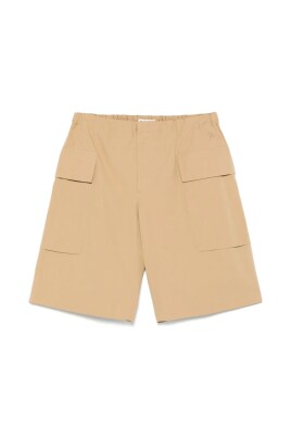 brun-elastisk-midja-bermuda-shorts