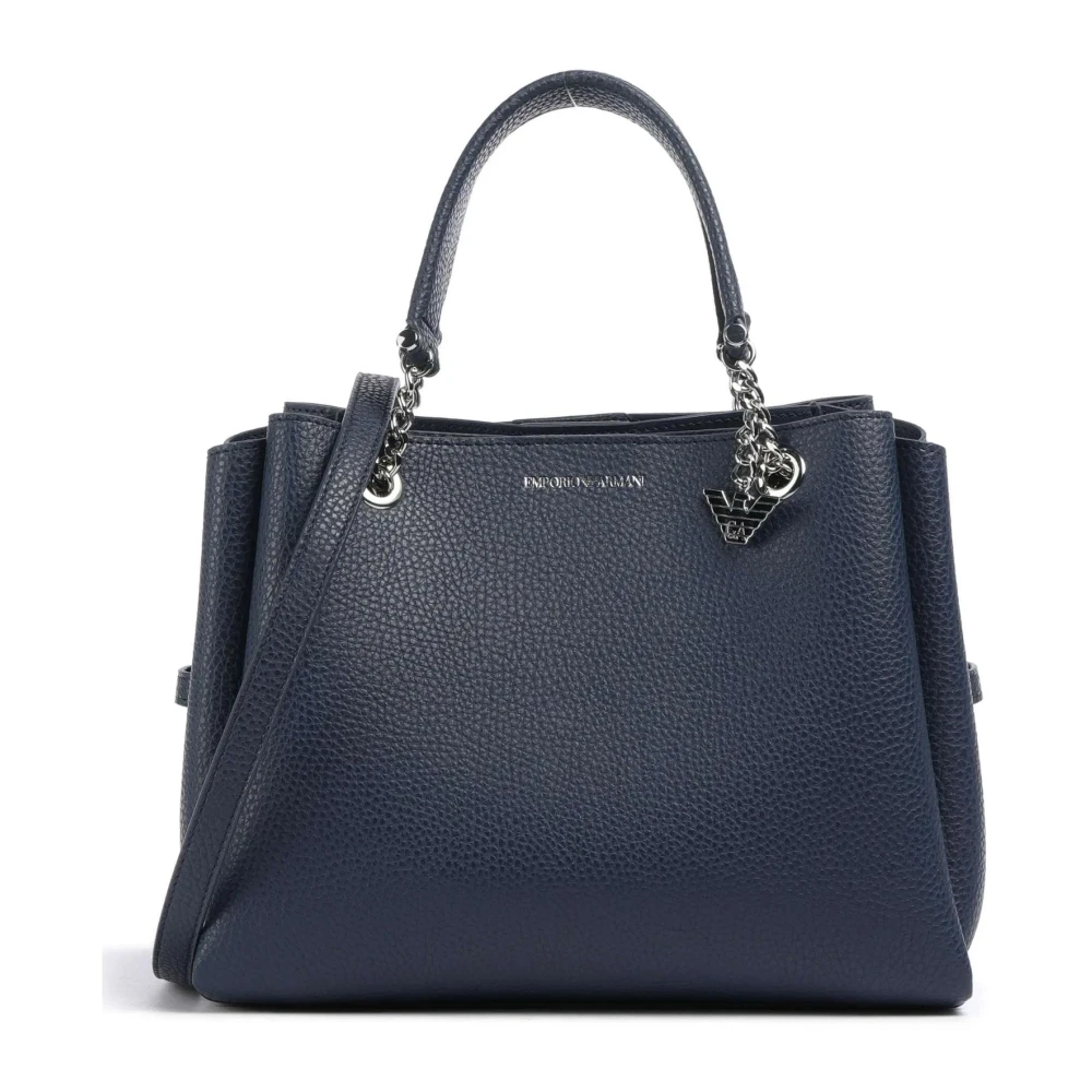 Emporio Armani Stijlvolle Schoudertas met Charme Blue Dames