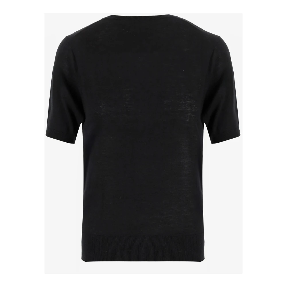 By Malene Birger Zwarte Wollen Blend Pullover Met Ronde Hals By Herenne Birger Black Dames