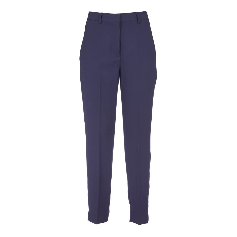Ottod'Ame Blauwe Broek met Rechte Pijpen Blue Dames