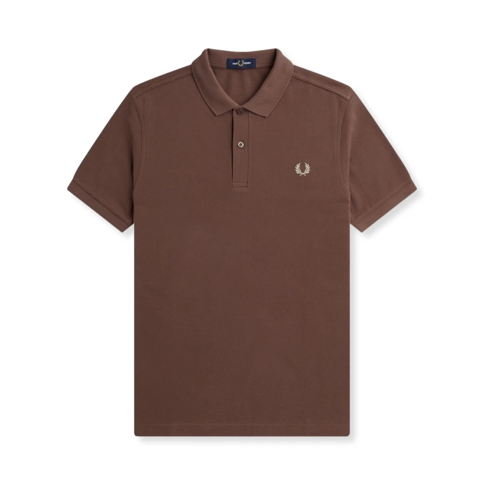 Fred Perry Heren Polo & T-shirts De Eenvoudige Shirt Brown Heren
