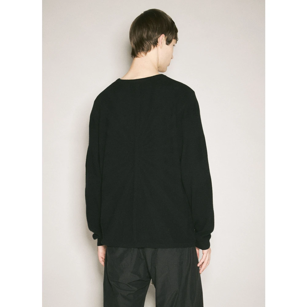 Moncler Wol-Kasjmier Crewneck Sweater Black Heren