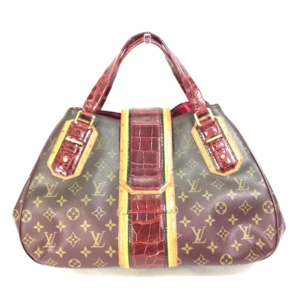 Louis Vuitton Vintage Pre-owned Cotton louis-vuitton-bags Brown Dames