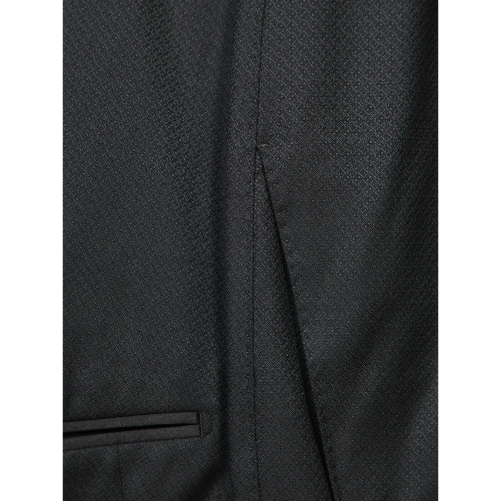Dolce & Gabbana Zwart Tweedelig Pak Elegante Stijl Black Heren