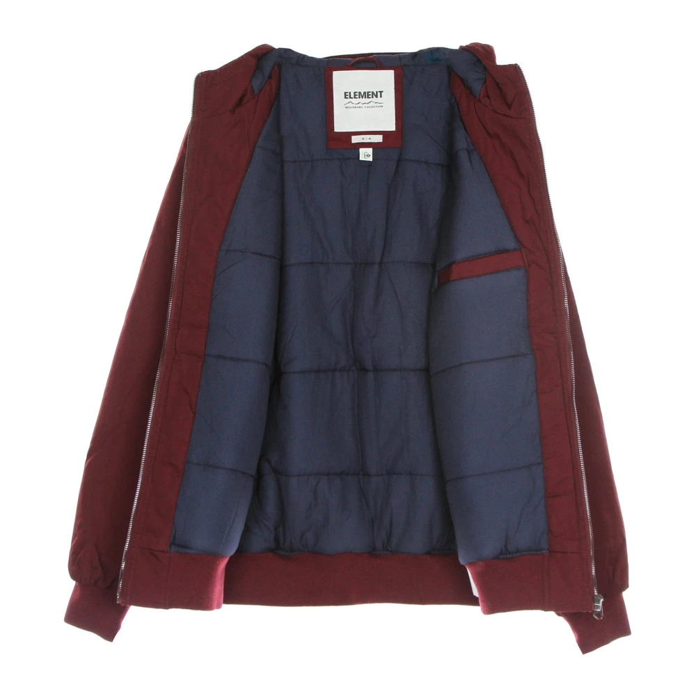 Element Vintage Rode Waterafstotende Jas Red Heren