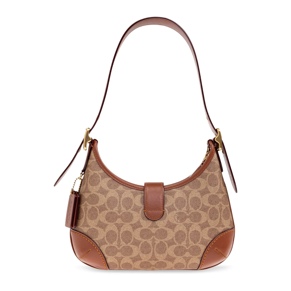 Coach Schoudertas Hamptons Beige Dames