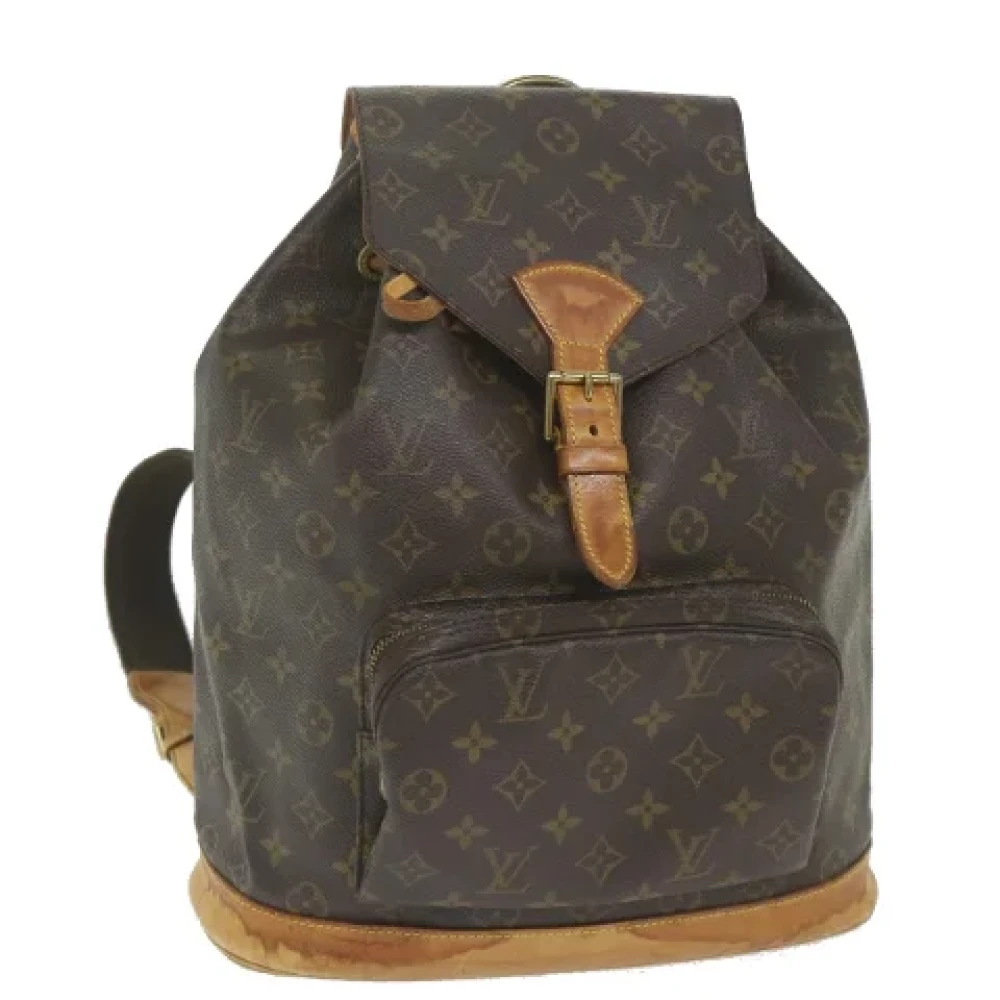 Louis Vuitton Vintage Pre-owned Canvas backpacks Brown Dames