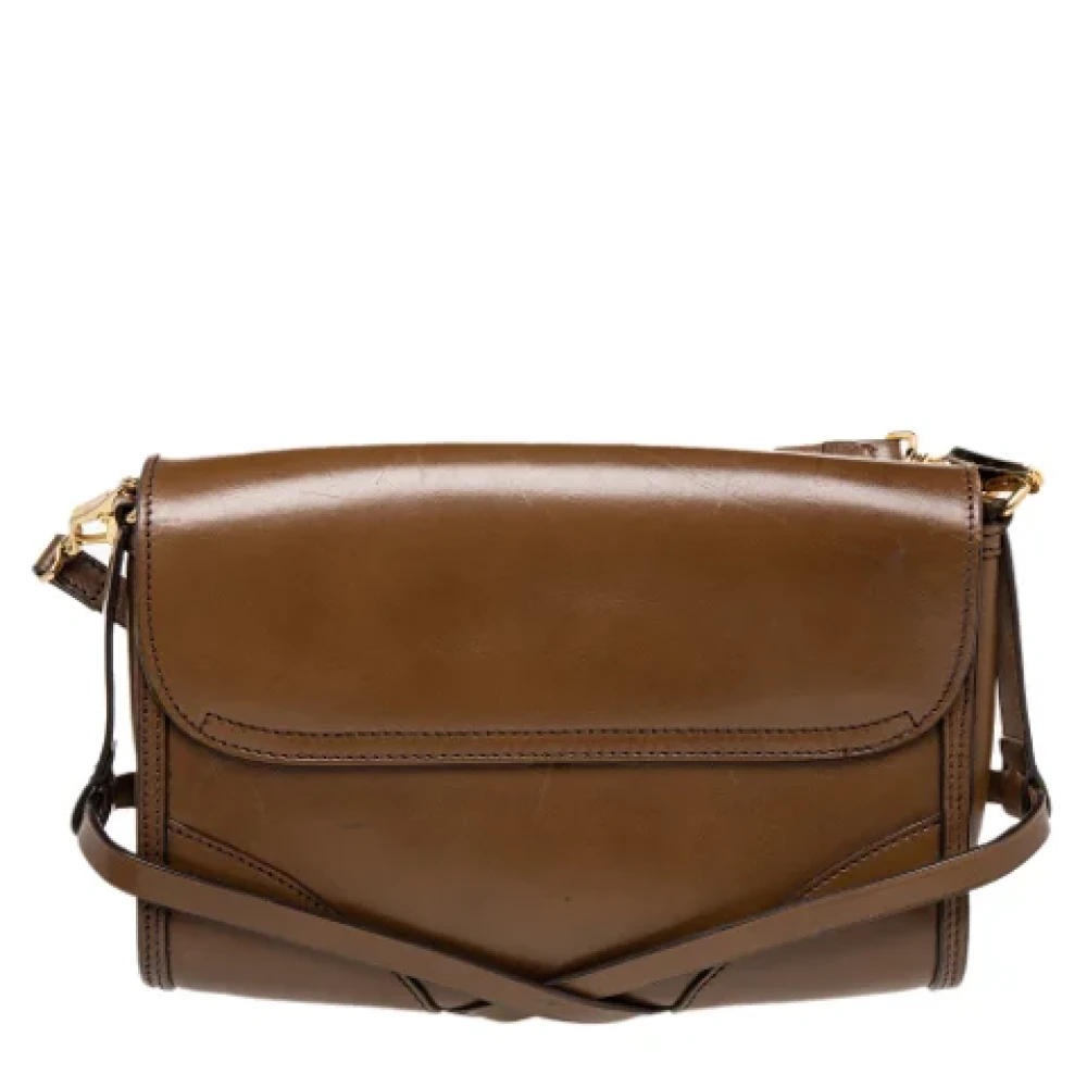 Burberry Vintage Pre-owned Leather shoulder-bags Brown Dames