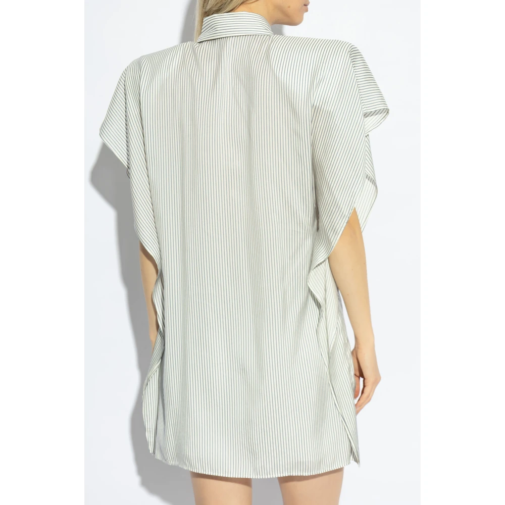 Stella Mccartney Zijden overhemdjurk White Dames