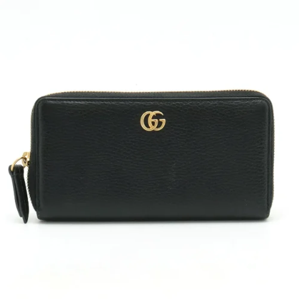 Gucci Vintage Pre-owned Leather wallets Black Dames