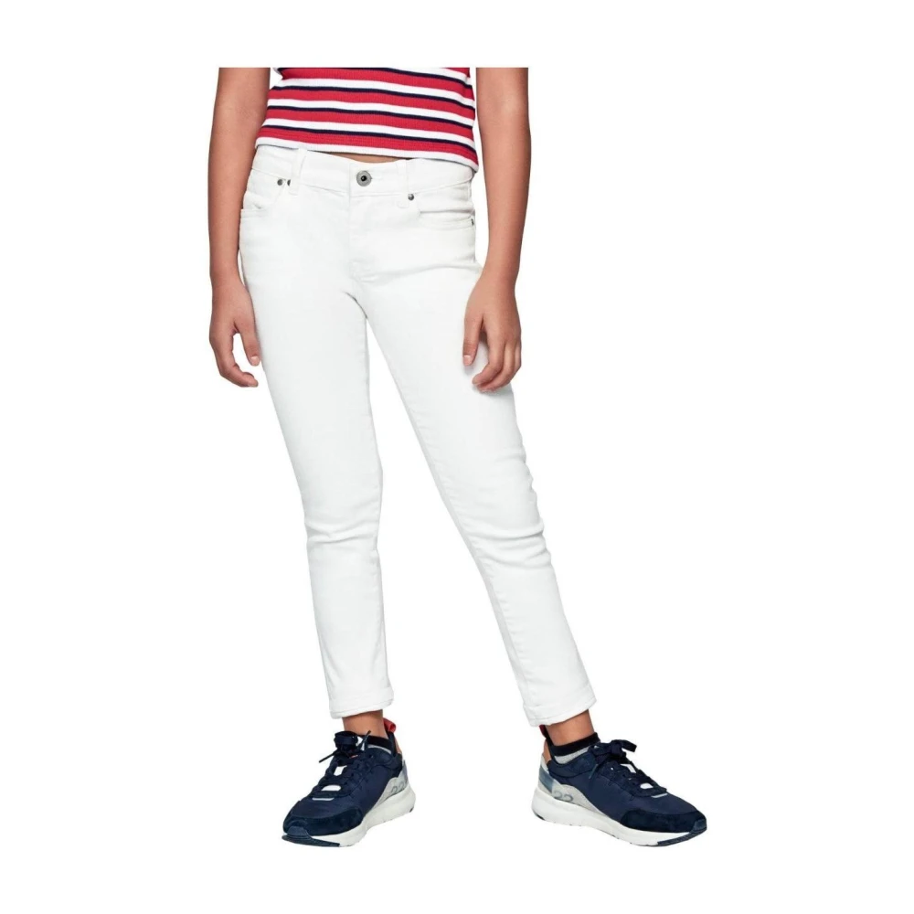 Pepe Jeans Vit Skinny Pixlette Jeans White, Flicka