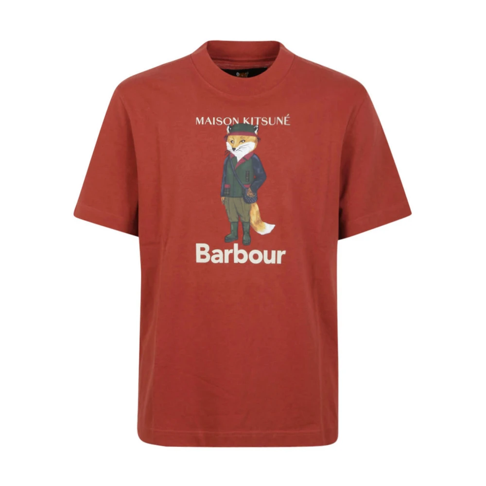 Barbour Beaufort Fox T-shirts en Polos Rood Red Heren