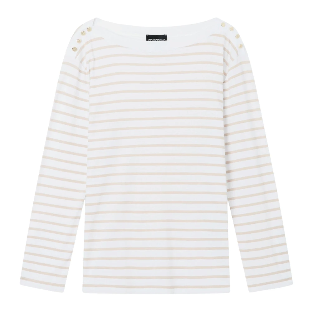 Emporio Armani Damen Weiß Oberteile, Mgröße: