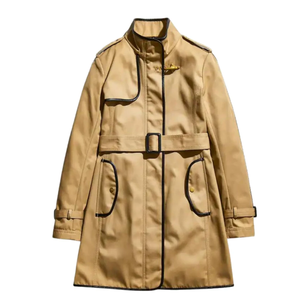 Fay Vattenavvisande Trenchcoat med Bälte Brown, Dam