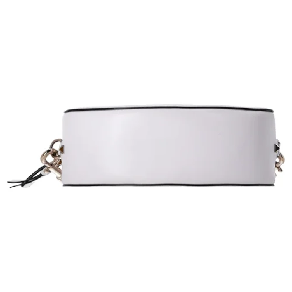 Valentino Vintage Pre-owned Leather crossbody-bags Beige Dames